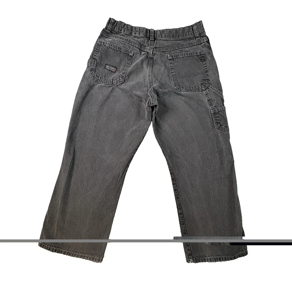 WRG Jeans Co Boys 14 Husky (30x26.75) Black Carpenter Relaxed Fit Cotton Jeans